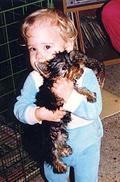 Yorkie sagt ich liebe Dich